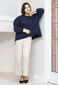 Amazon.co.jp: [rico-ko] すえっと とれーなー ドロップショルダー